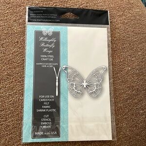 Willoughby Butterfly steel cutting die for paper crafts